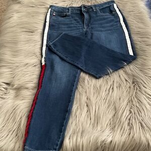 Tommy Hilfiger Blue Jeans with Red and White Accents